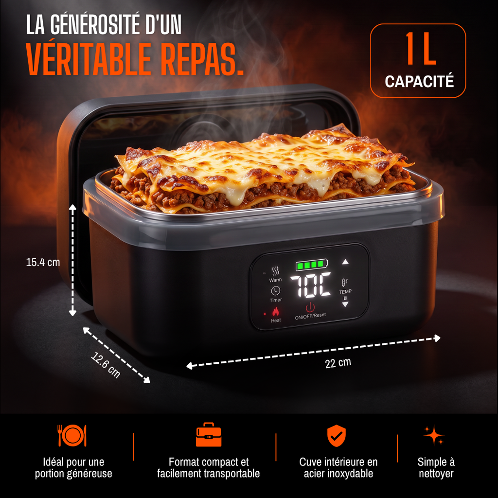 ELYO™ - Lunchbox Chauffante Sans Fil